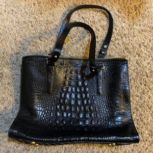 Brahmin Patent Leather Croc Anywhere Tote Bag